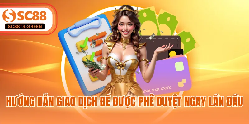 Hướng dẫn giao dịch để được phê duyệt ngay lần đầu